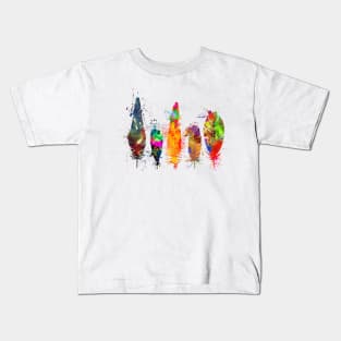 Painted feathers Kids T-Shirt